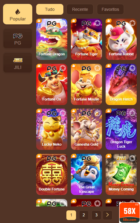 Jogos Certificados 58x.com